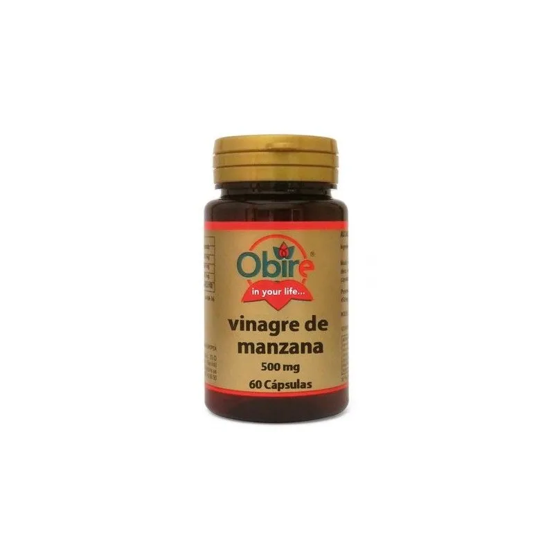 VINAGRE DE MANZANA 60cap 500mg OBIRE