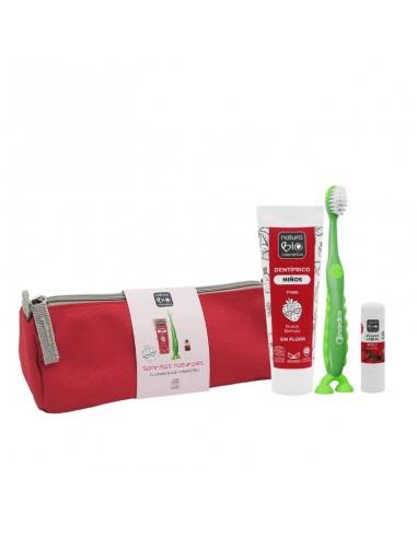 ESTUCHE ROJO HIGIENE BUCAL NIÑOS