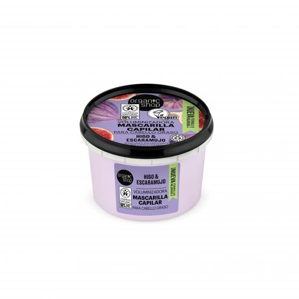 MASCARILLA CAPILAR VOLUMEN HIGO Y ESCARAMUJO, 250 ml