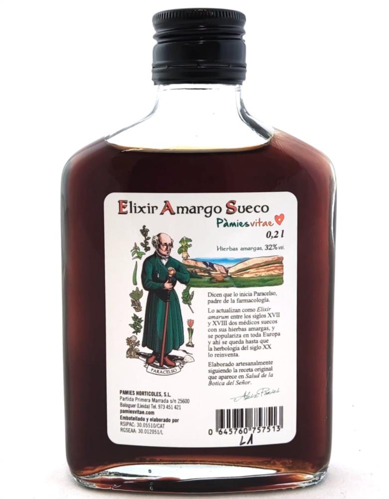 AMARGO SUECO ELIXIR 200ml PV